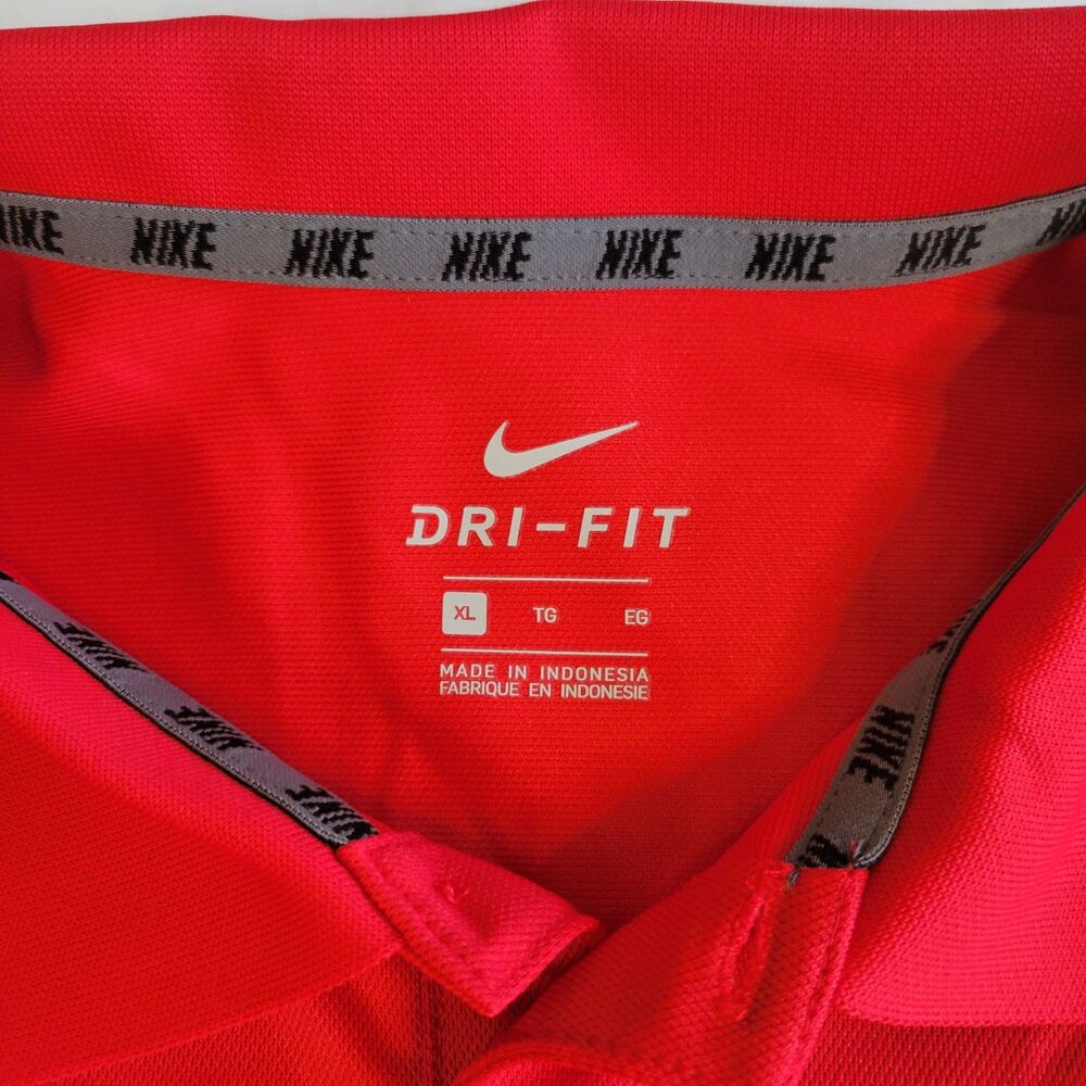 Mens XL Nike Dri-Fit Olympics Team USA Red Varsity Polo Shirt Basketball Soccer - Picture 9 of 16